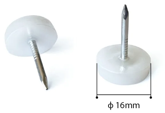 Imagen Patín de PVC blanco Ø16mm